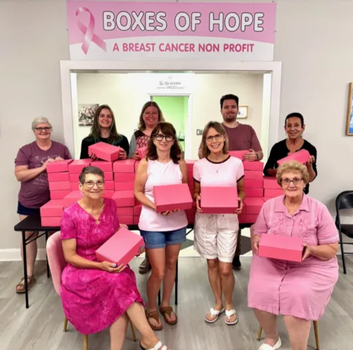 Little Boxes, Big Impact: Downtown Rotary packs boxes with hope